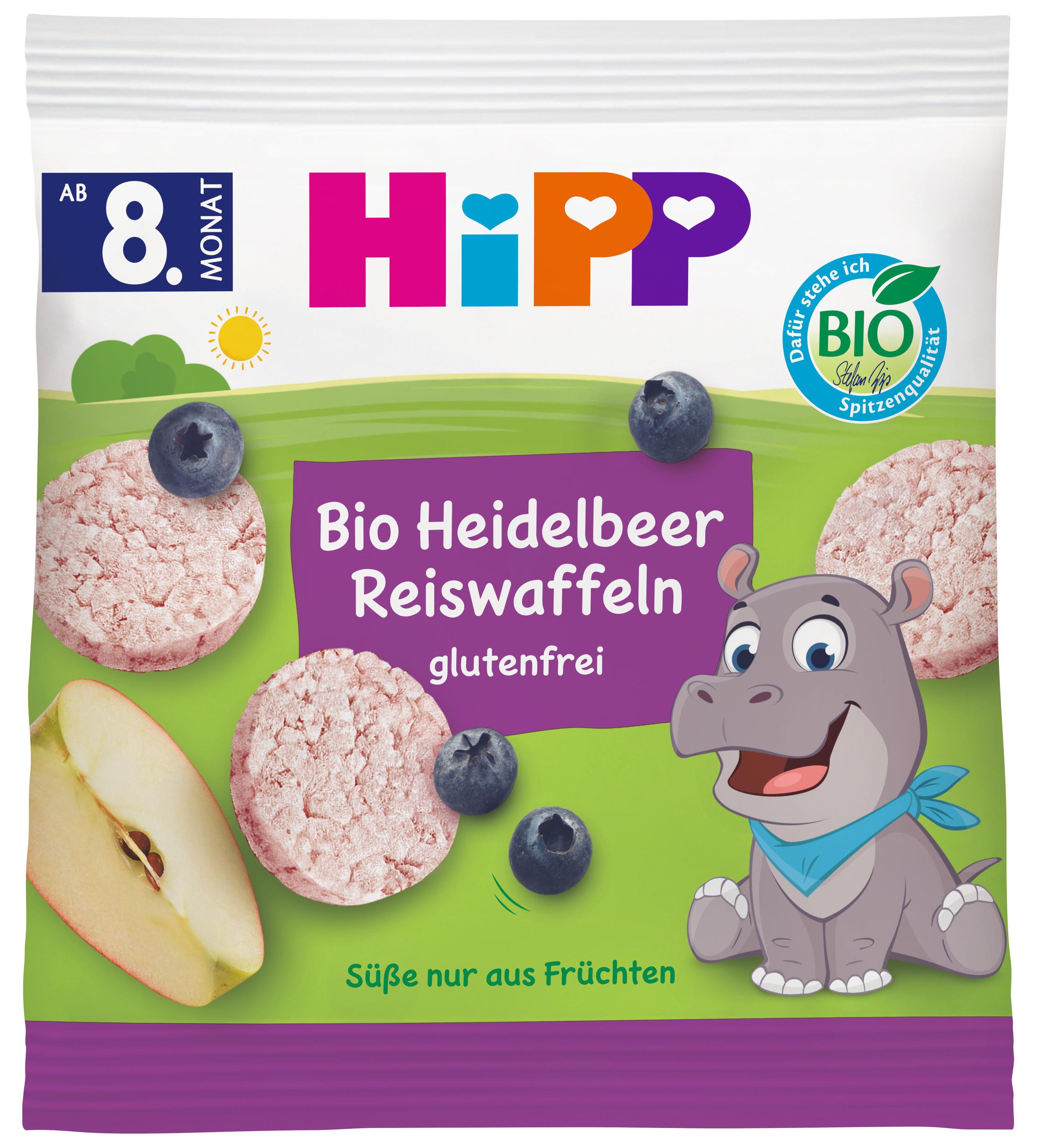 HiPP Knabberprodukte: Heidelbeer Reiswaffeln