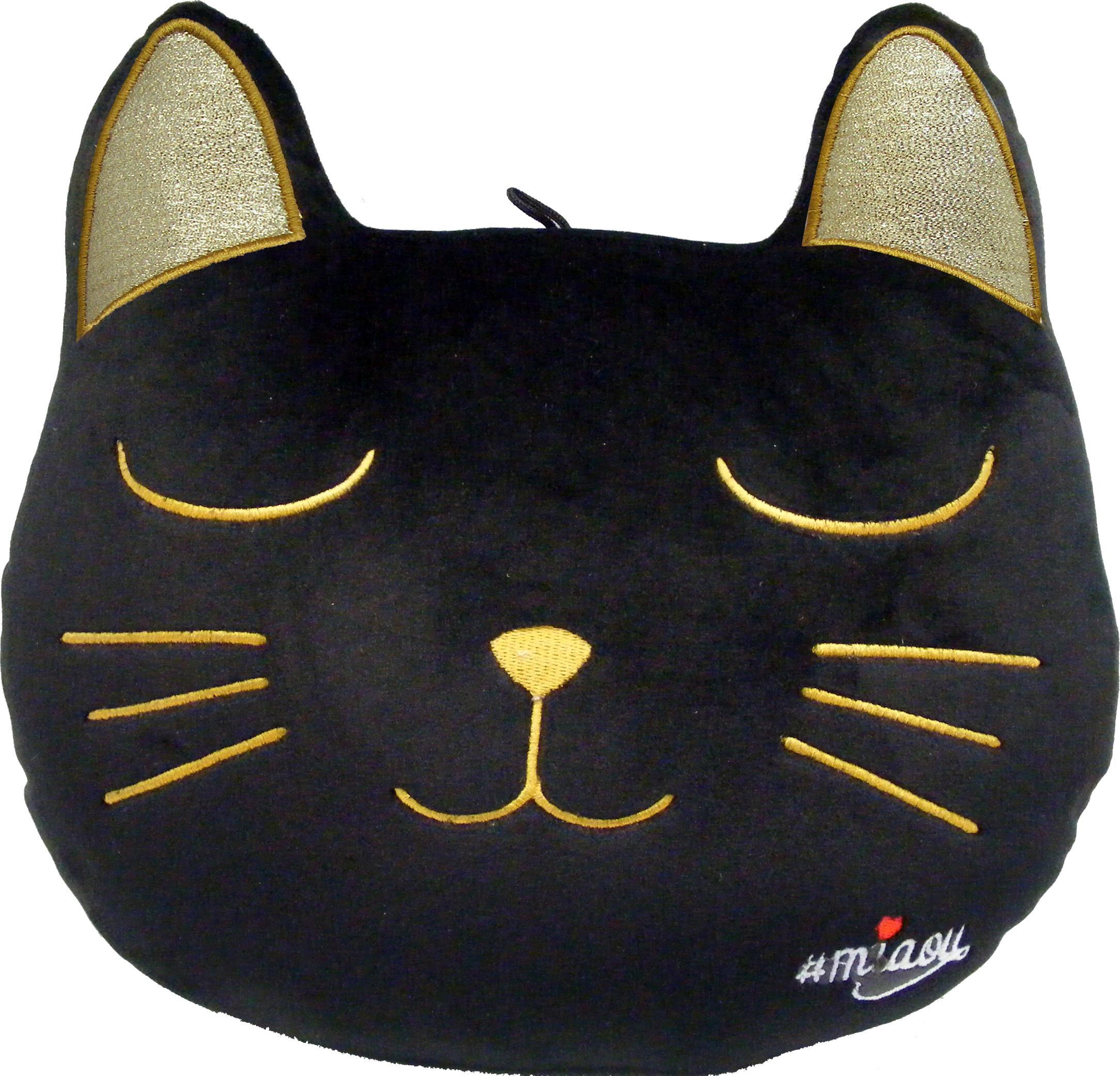 MIAOU Kissen schwarz/gold MIA14BC/B