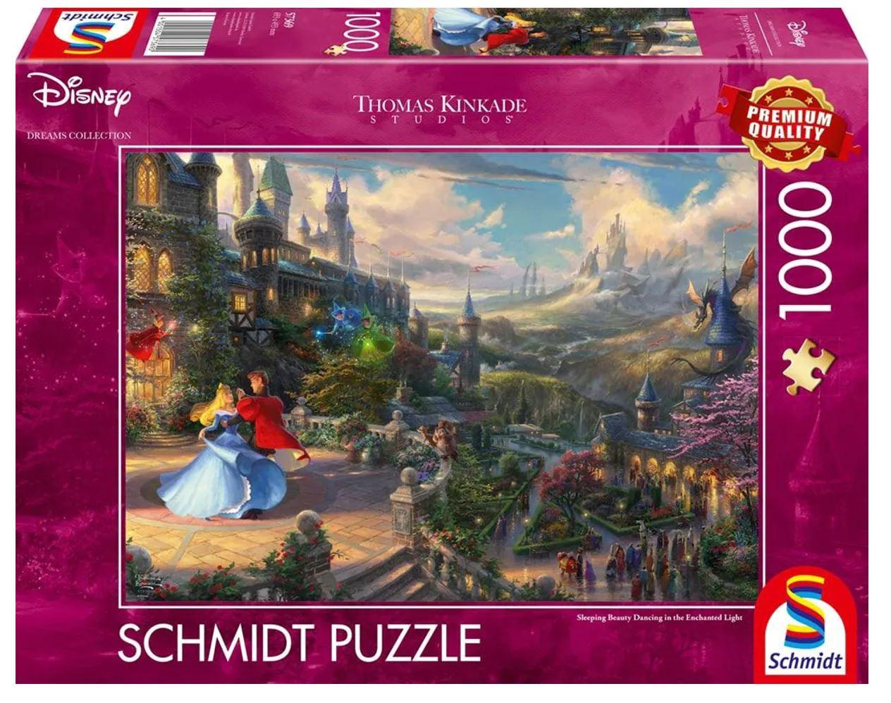 Schmidt Spiele Thomas Kinkade Disney Dreams Collections Sleeping Beauty Dancing in the Enchanted Light 1000 Teile Puzzle