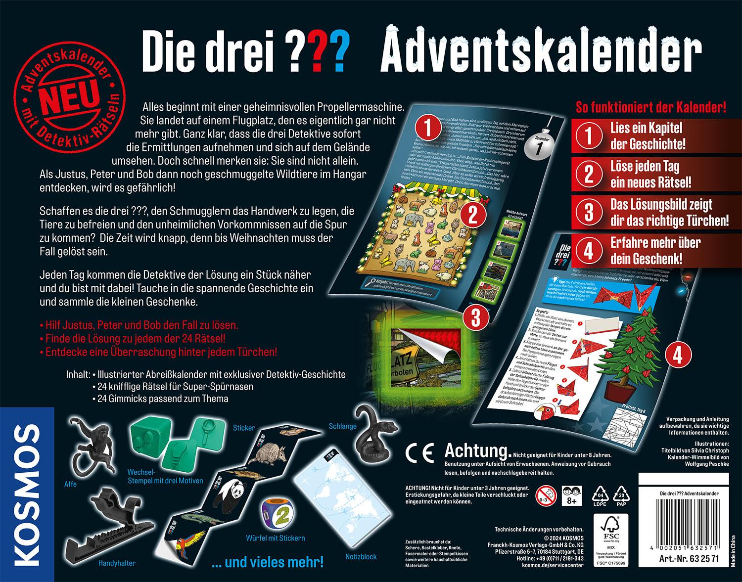 Produktbild KOSMOS - Die drei ???-Adventskalender 2024 2 von 5