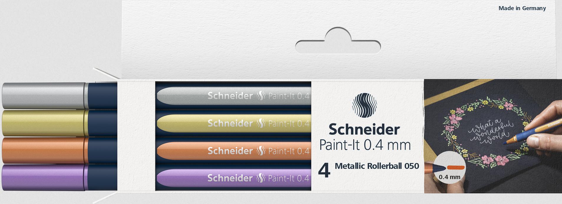 Produktbild Schneider Metallic Rollerball Paint-It 050 4er Karton-Etui 6 von 6