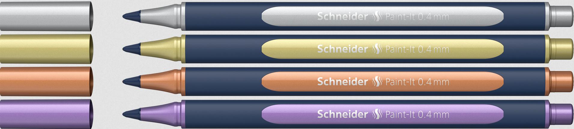 Produktbild Schneider Metallic Rollerball Paint-It 050 4er Karton-Etui 4 von 6