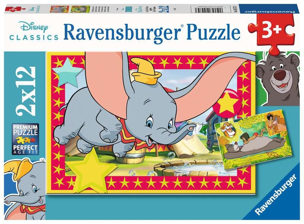 Ravensburger Puzzle - 05575 - Das Abenteuer ruft! - 2x12 Teile Disney Puzzle