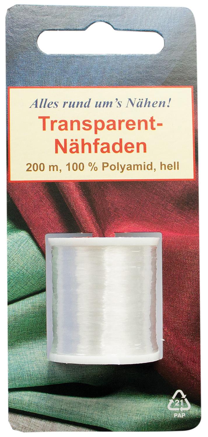 Nähfaden transparent