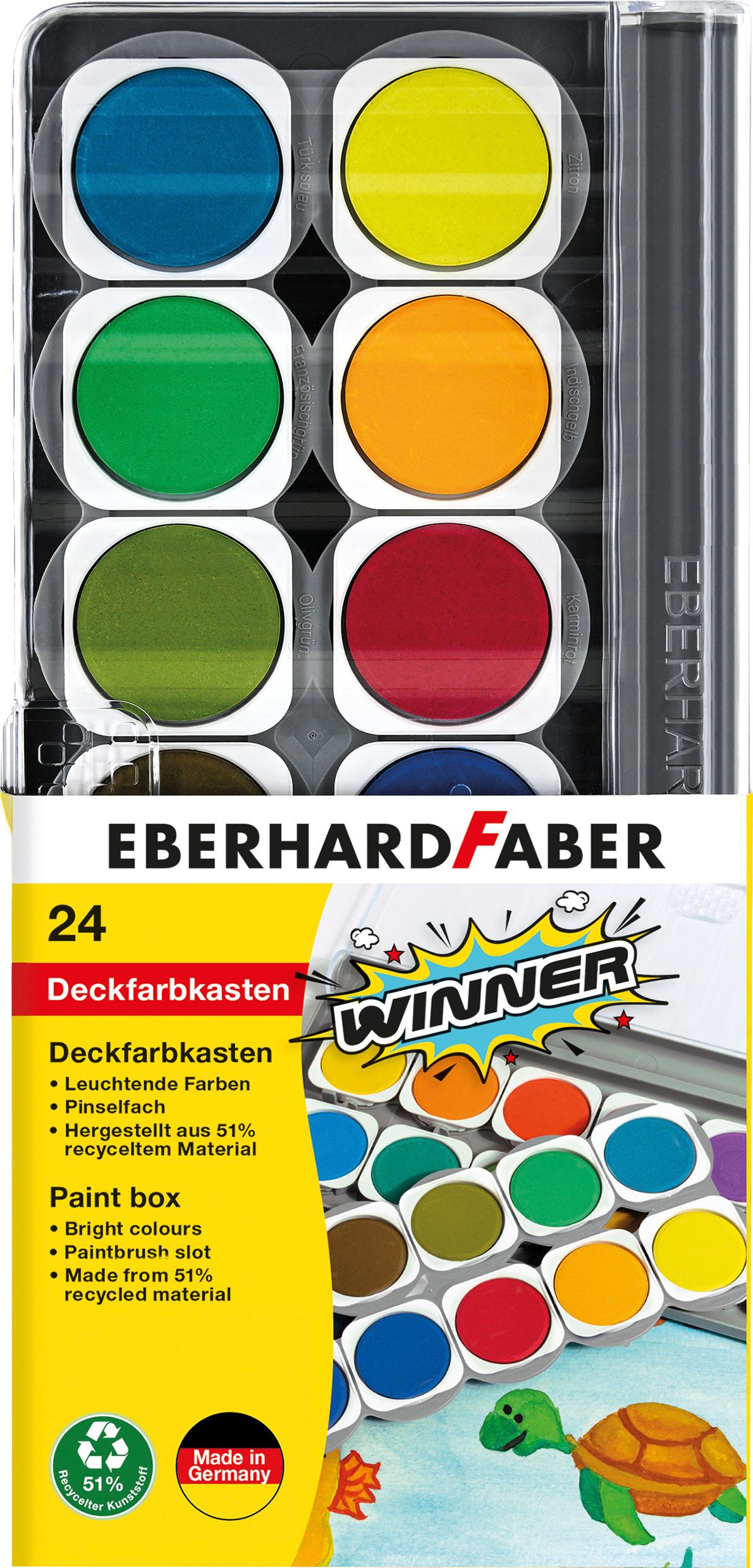 EBERHARD FABER Deckfarbkasten Winner 24er Box