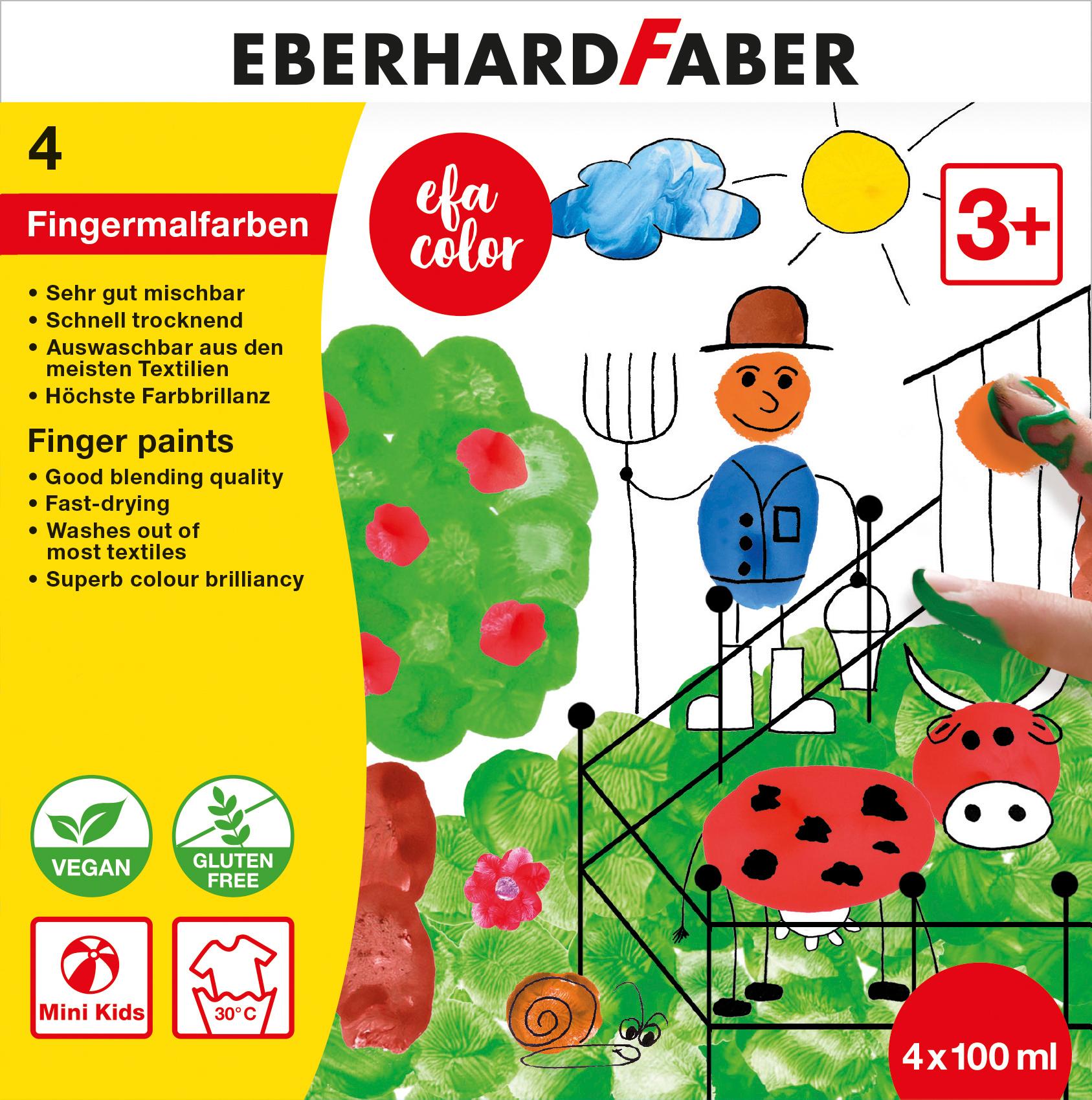 EBERHARD FABER  Color Fingermalfarbe 4er Set