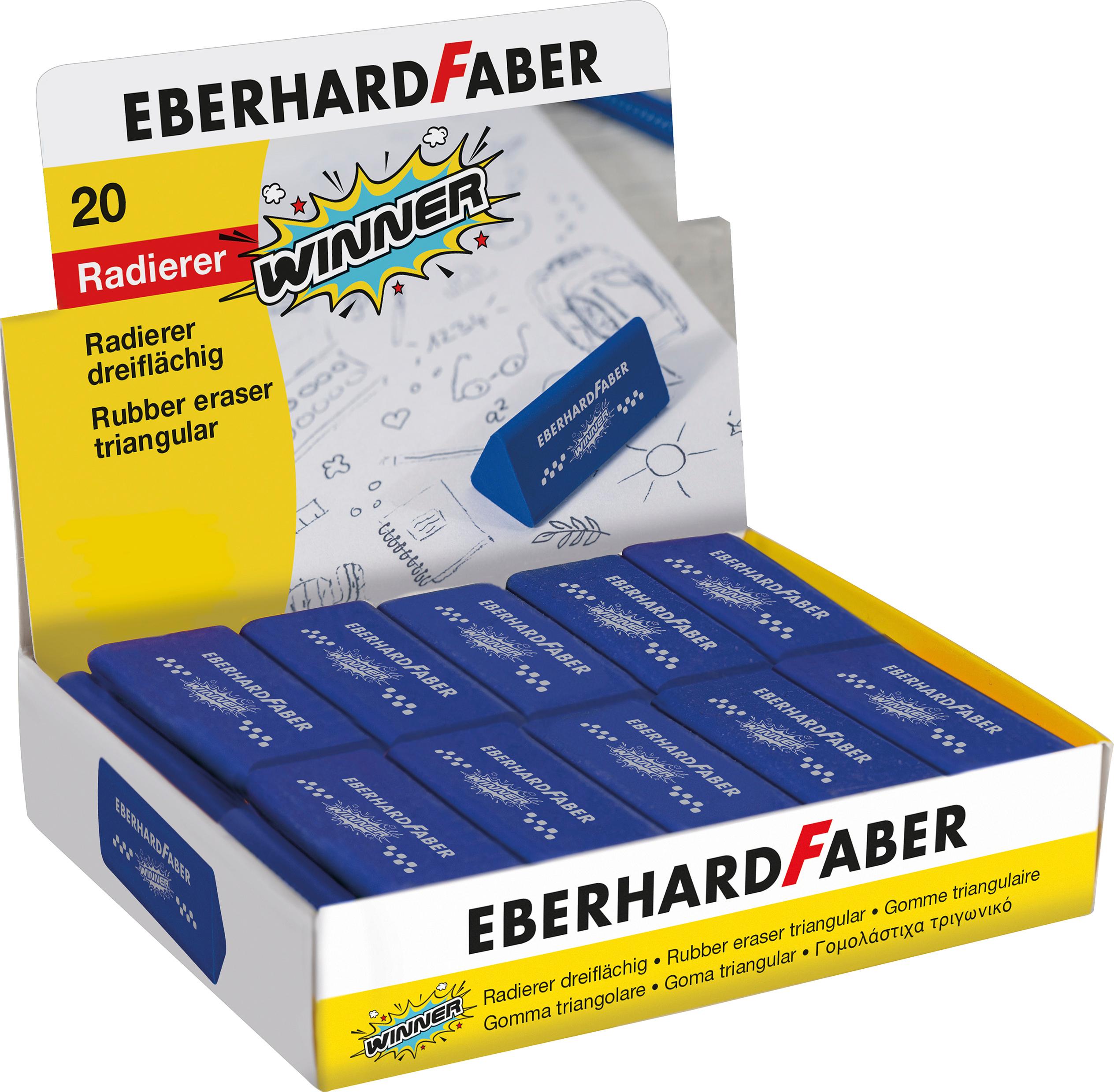 EBERHARD FABER Radierer Winner blau dreiflächig