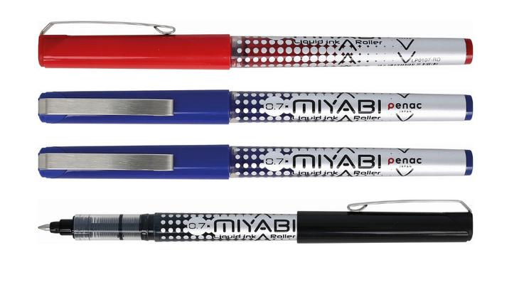 Penac Tintenroller  MIYABI 4er Set  0,7mm