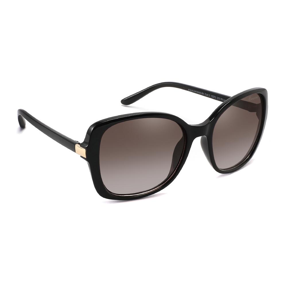 Caresse Brillenmode Sonnenbrille Metall Inlay schwarz