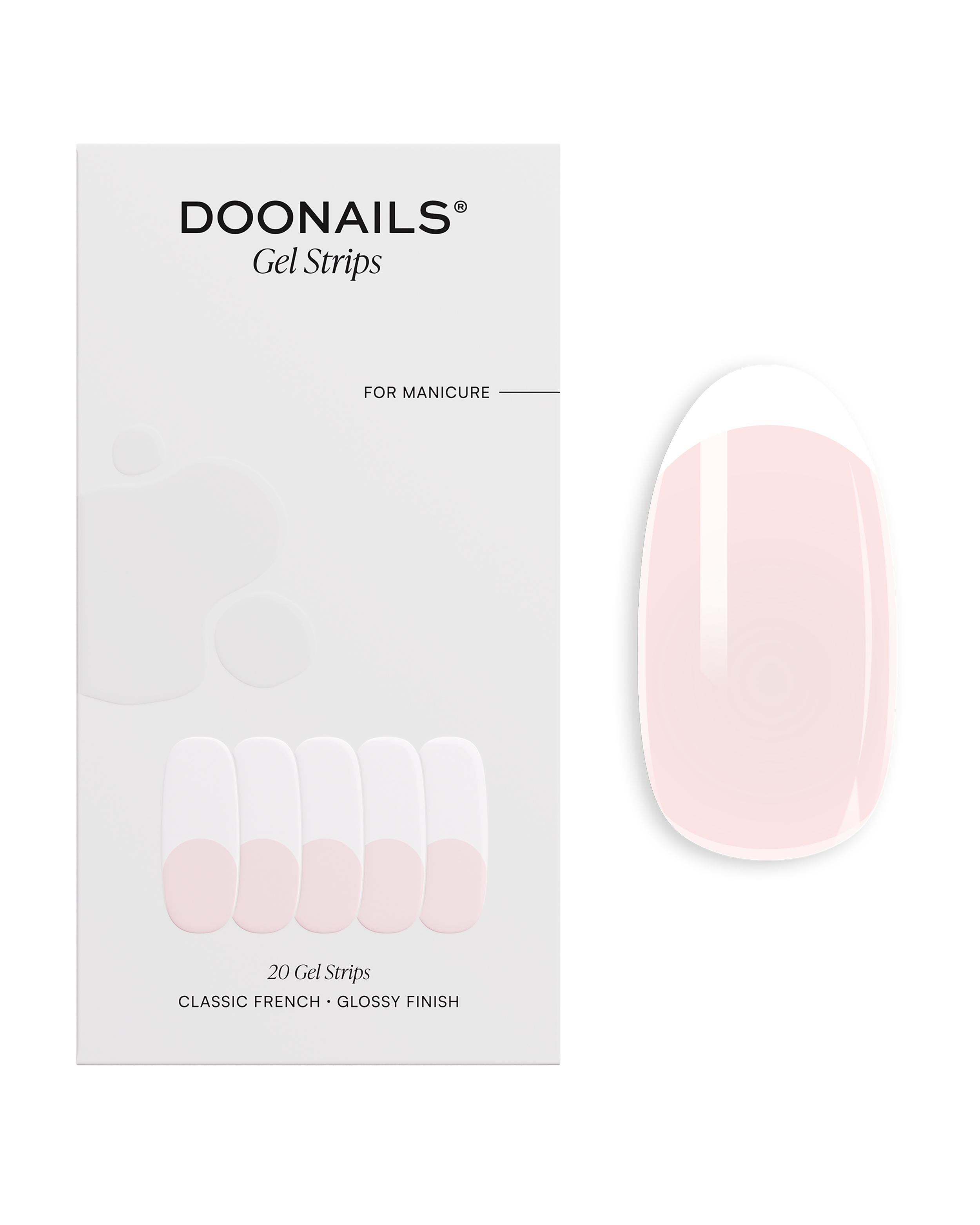 DOONAILS Classic French Gel Strips