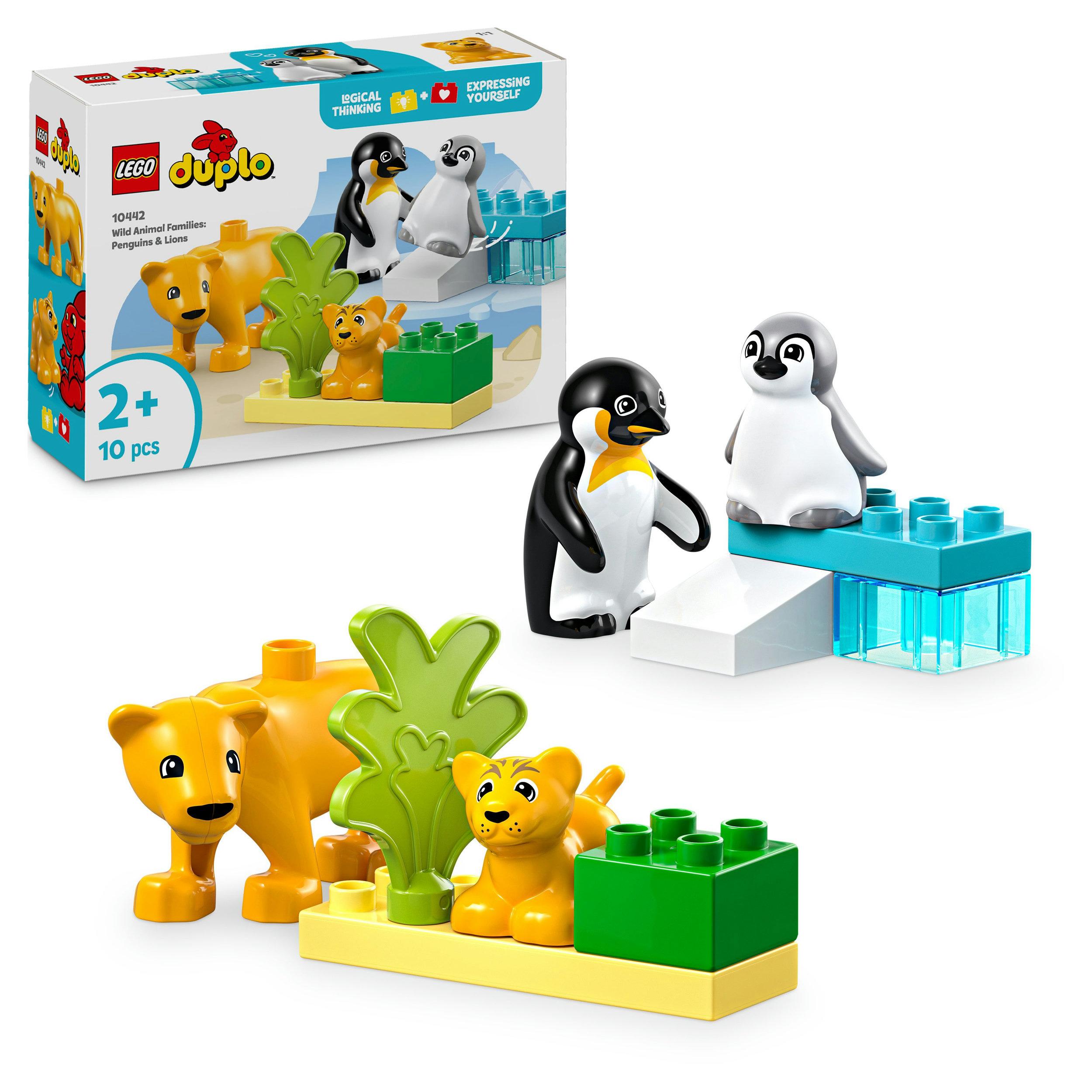 10442 Wildtier-Familien: Pinguine und Löwen