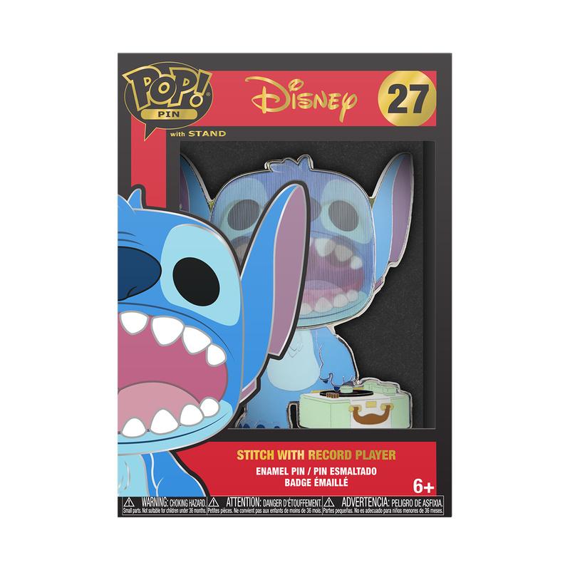 Funko - POP! - Disney - POP! Pin Stitch With Record Player