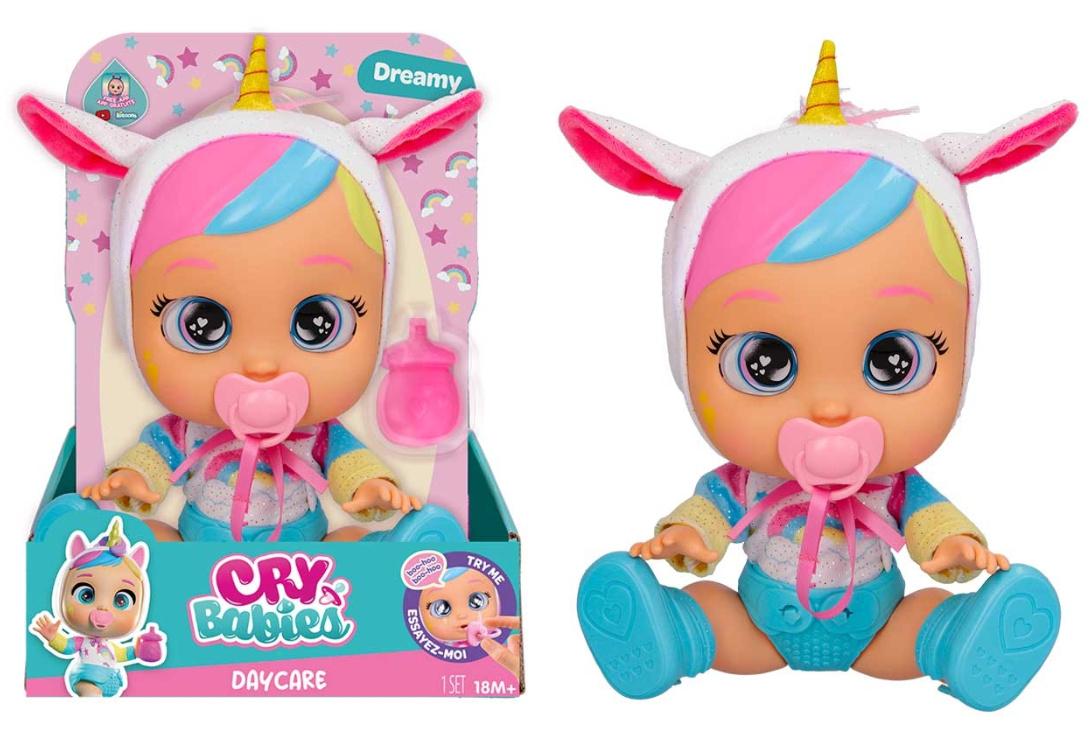 Cry Babies - Day Care Dreamy interaktive Puppe, 18 Monate +