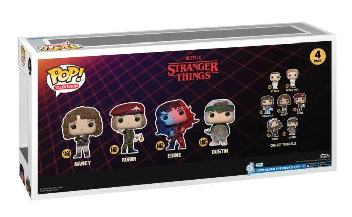 Produktbild Funko - POP! - Stranger Things - Nancy, Robin, Eddie&Dustin 4-Pack 2 von 3