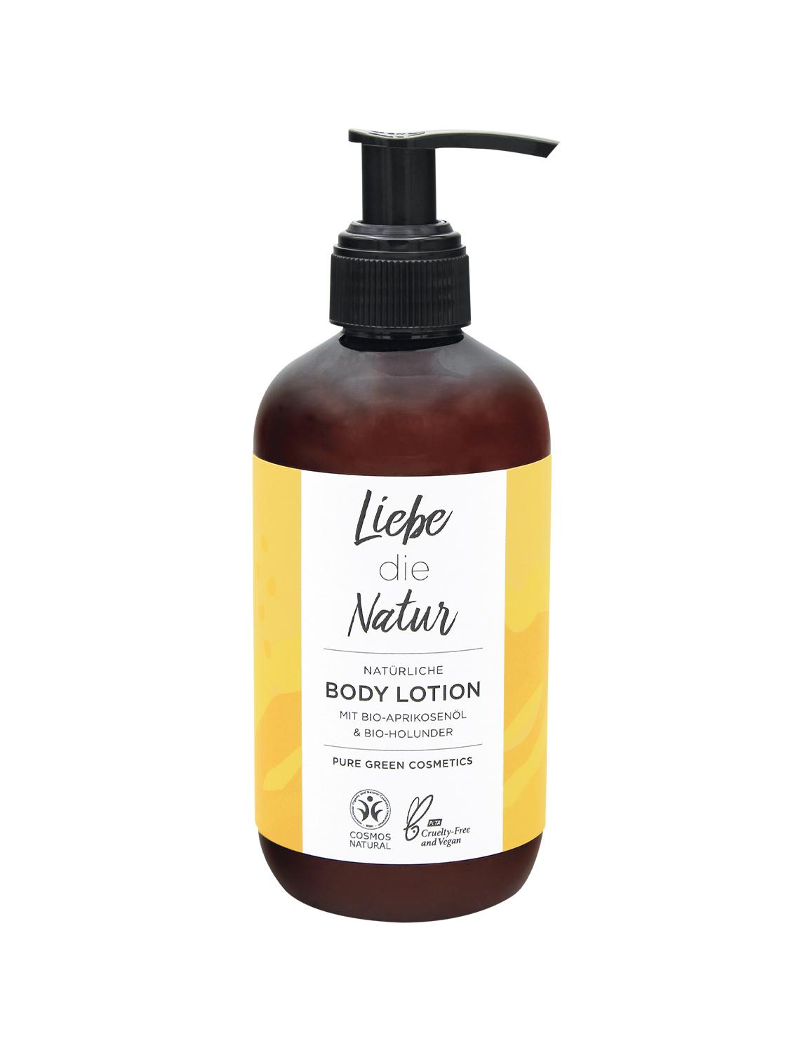 LIEBE DIE NATUR - natürliche Bodylotion Aprikose