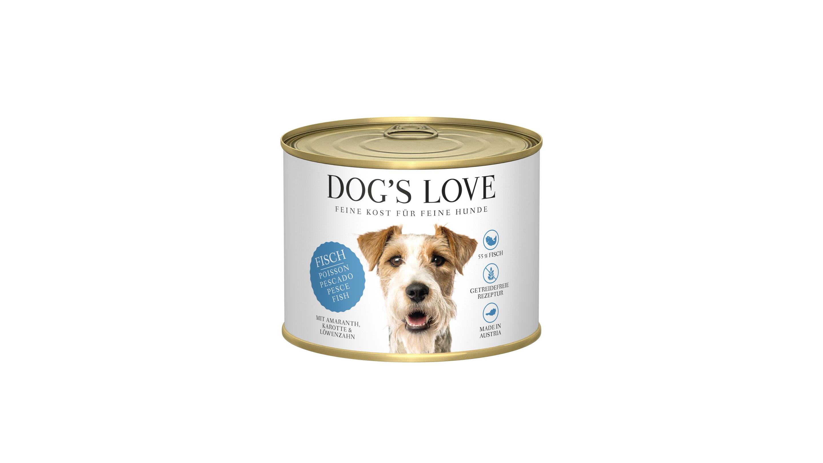 DOG'S LOVE Hundenassfutter Adult Fisch