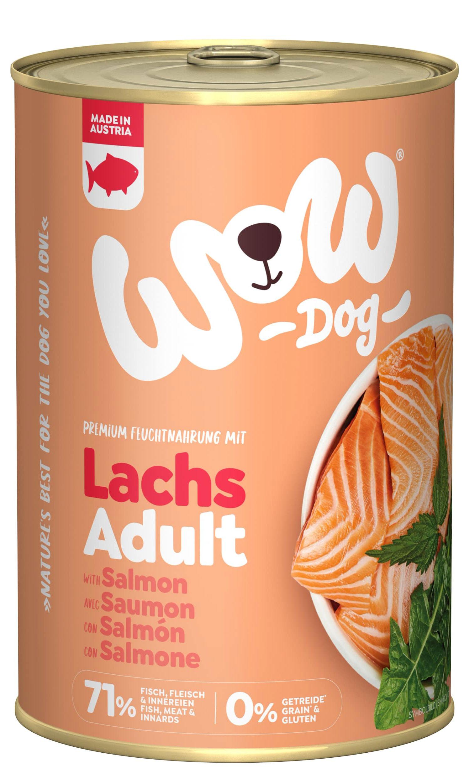 WOW Hundenassfutter Adult Lachs