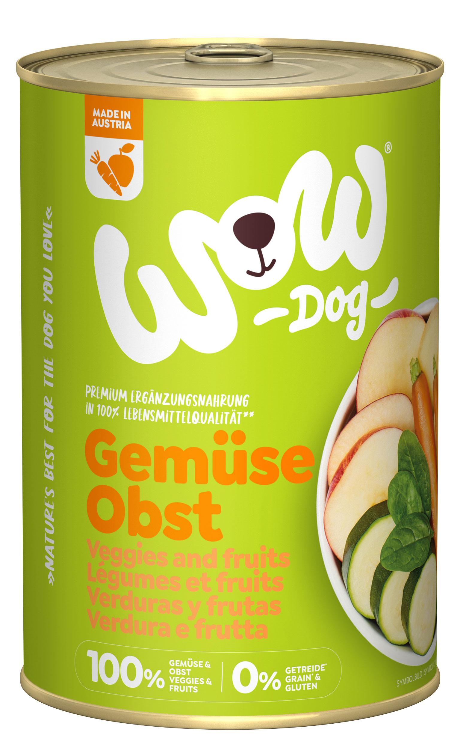 WOW Ergänzungsfuttermittel 100% Gemüse&Obst