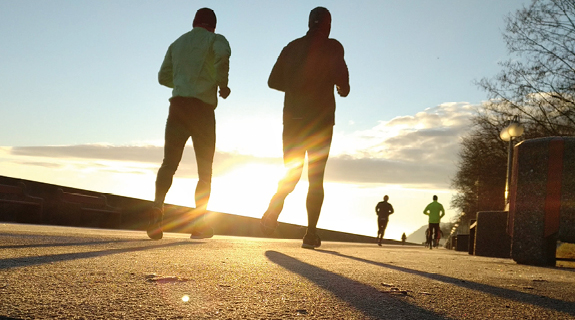 Gemeinsam joggen